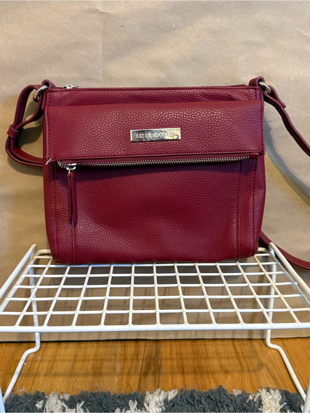 Leather Crossbody-Liz Claiborne